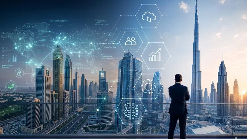 Digital transformation roadmap for a UAE enterprise connected systems, process automation, and data infrastructure replacing legacy operations